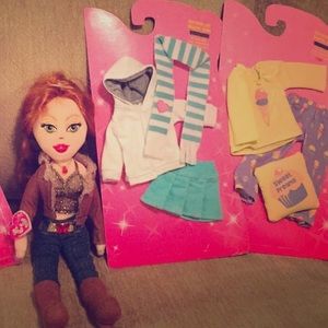 TY Girls Beanie Baby Dazzling Destiny Doll Plush Toy with Accessory Clothes Set